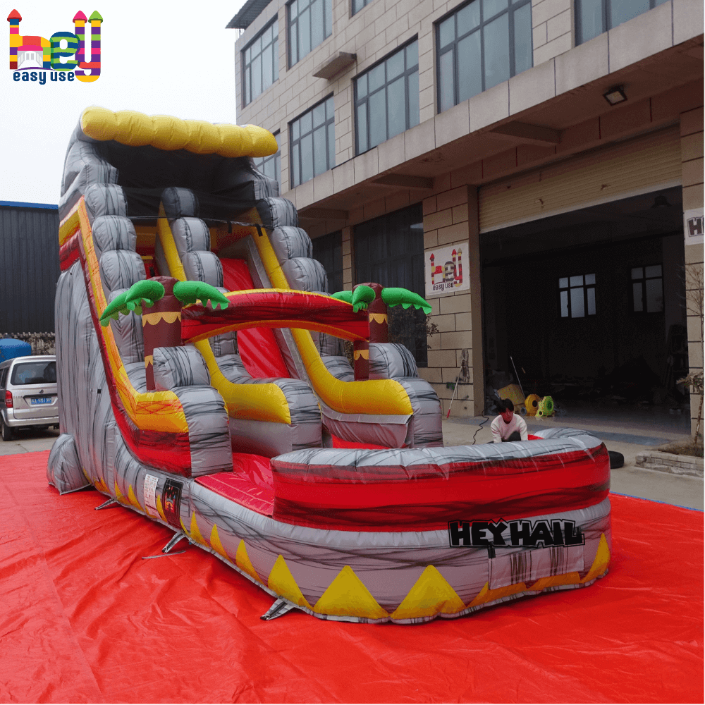 inflatable water slide backyard