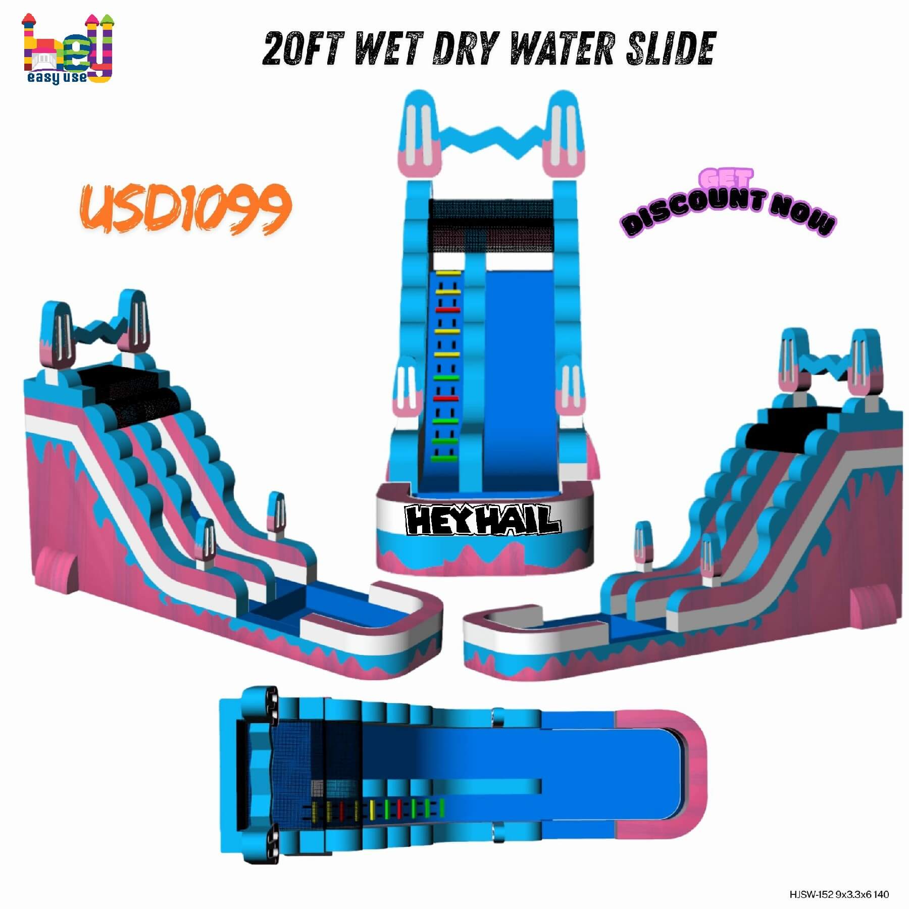 factory price inflatable bouncer slides