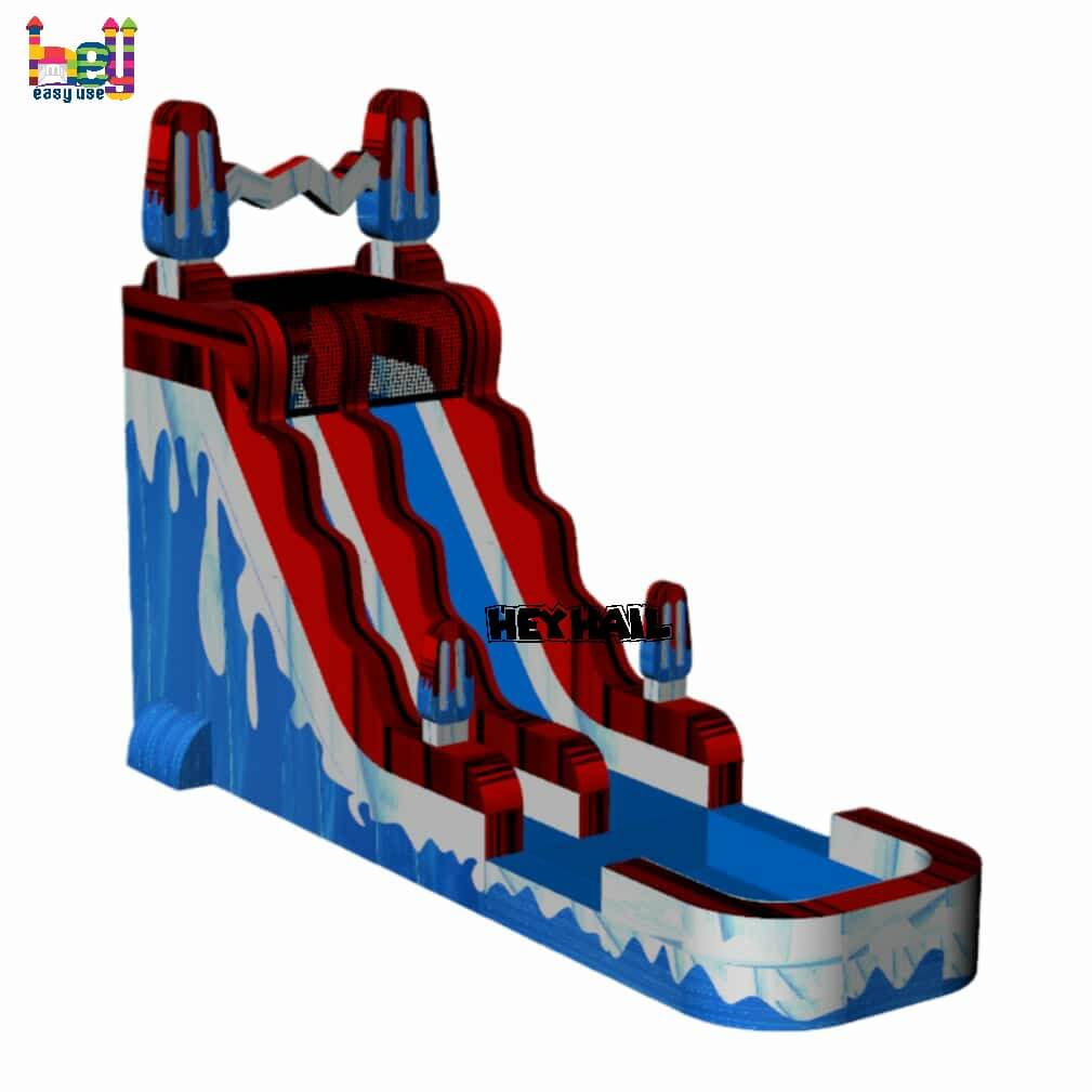 blue commercial waterslides for sale