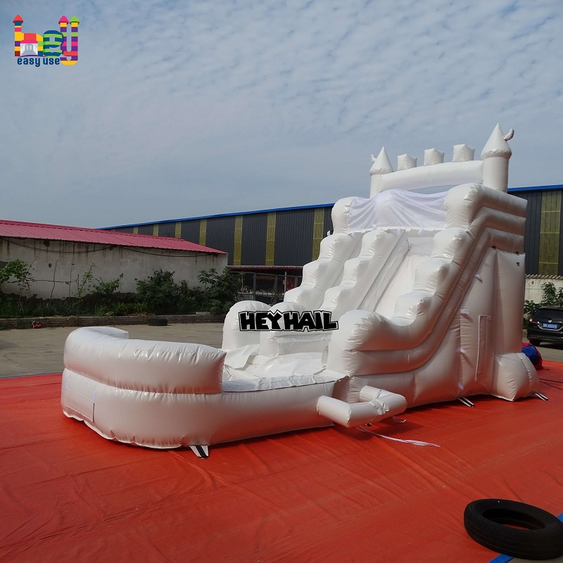 inflatable slide white
