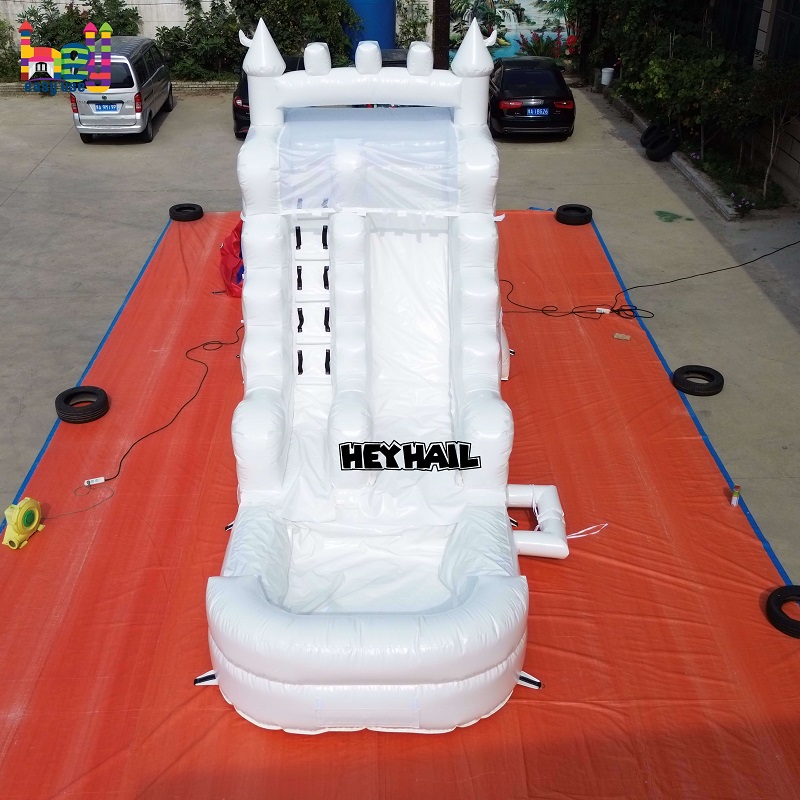 inflatable slide white