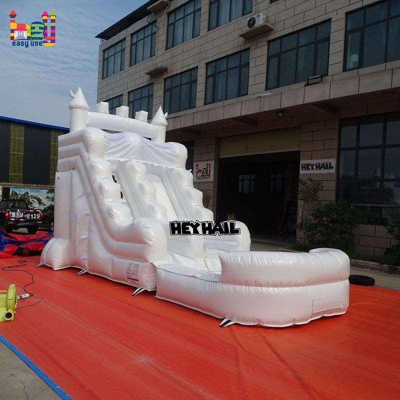 inflatable slide white