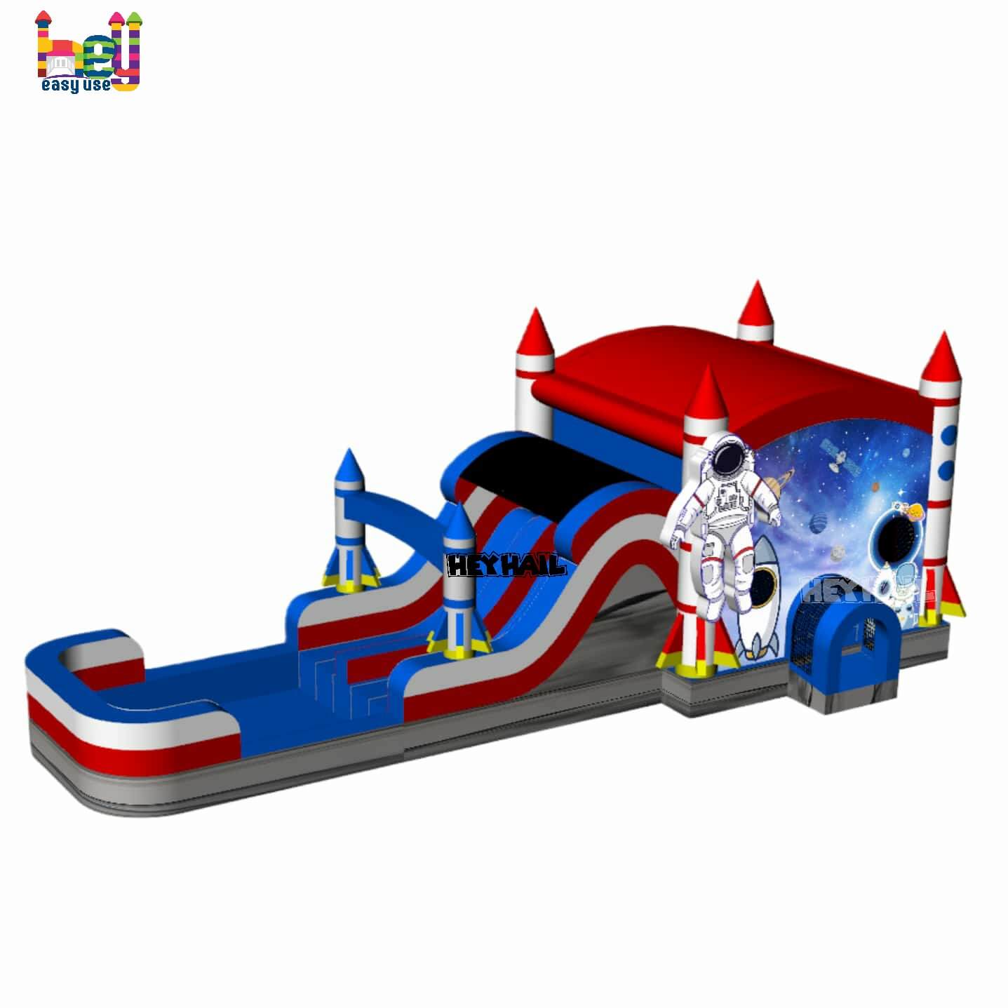 Backyard Party Rental Inflatable Bounce House Combo With Slide
