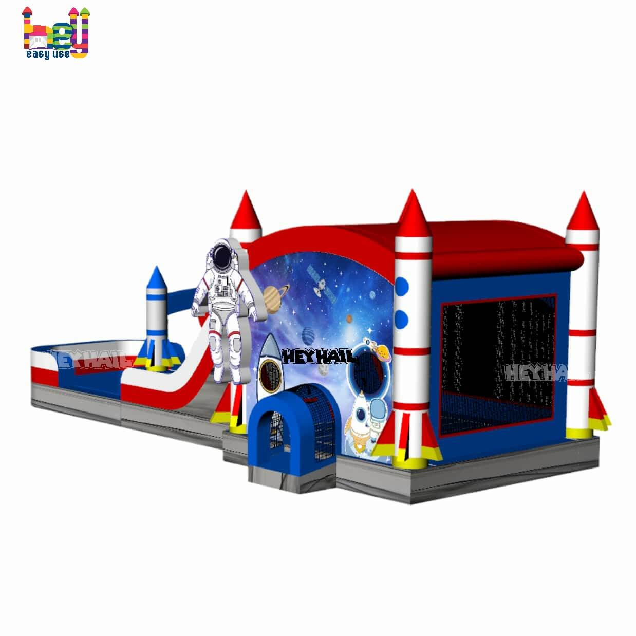 Backyard Party Rental Inflatable Bounce House Combo With Slide
