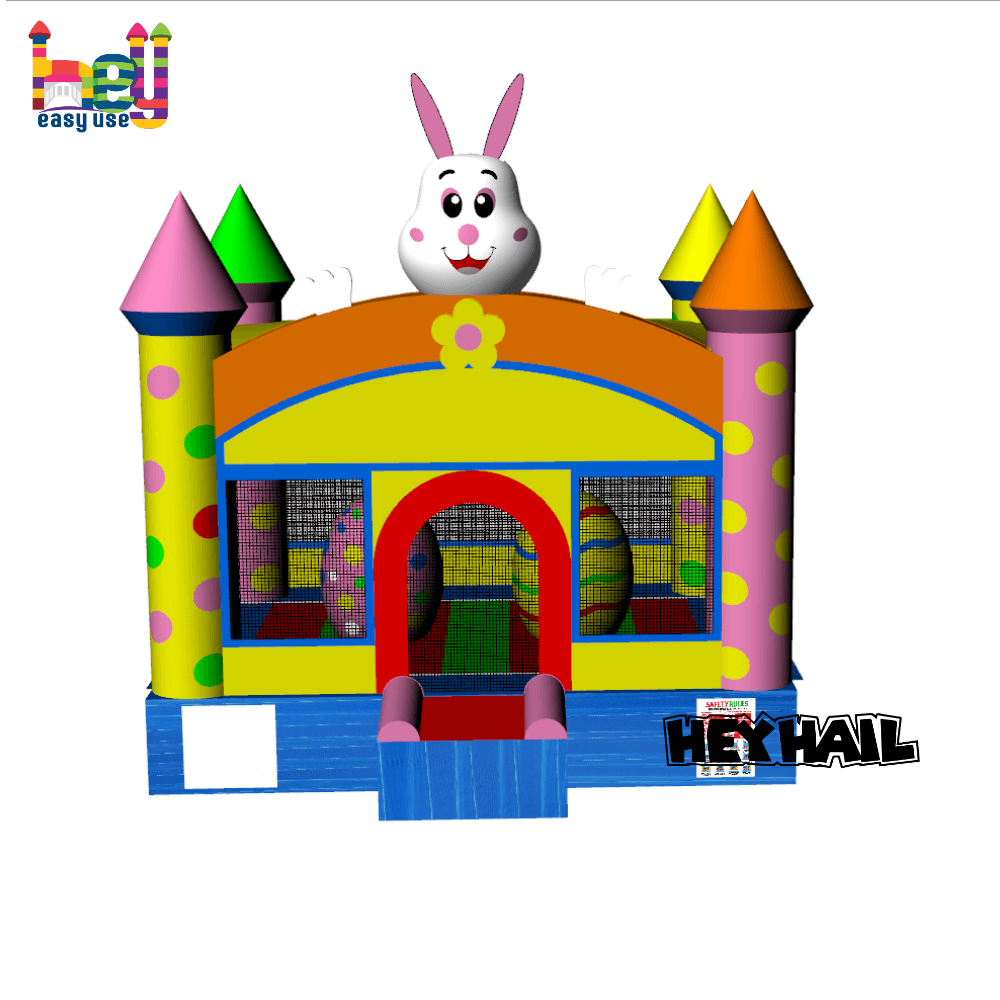 commercial grade inflatable rabbit bouncy castle for sale