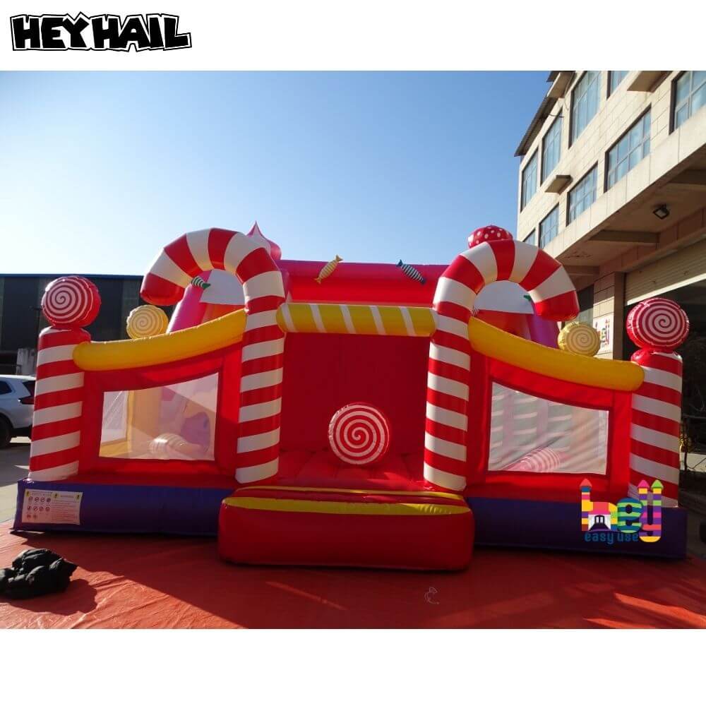 inflatable bouncing castle with slide