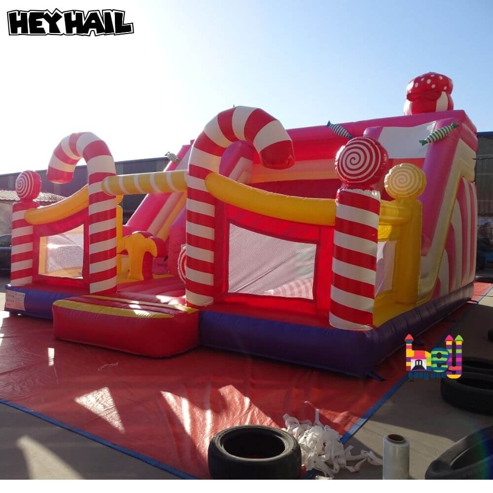 inflatable bouncing castle with slide