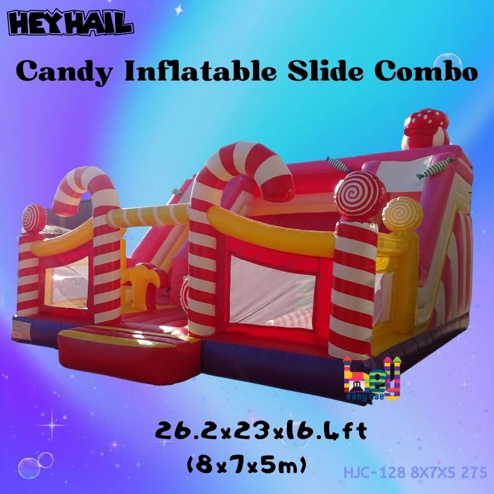 inflatable bouncing castle with slide