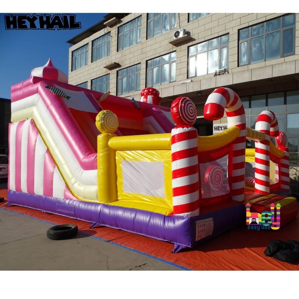 inflatable bouncing castle with slide