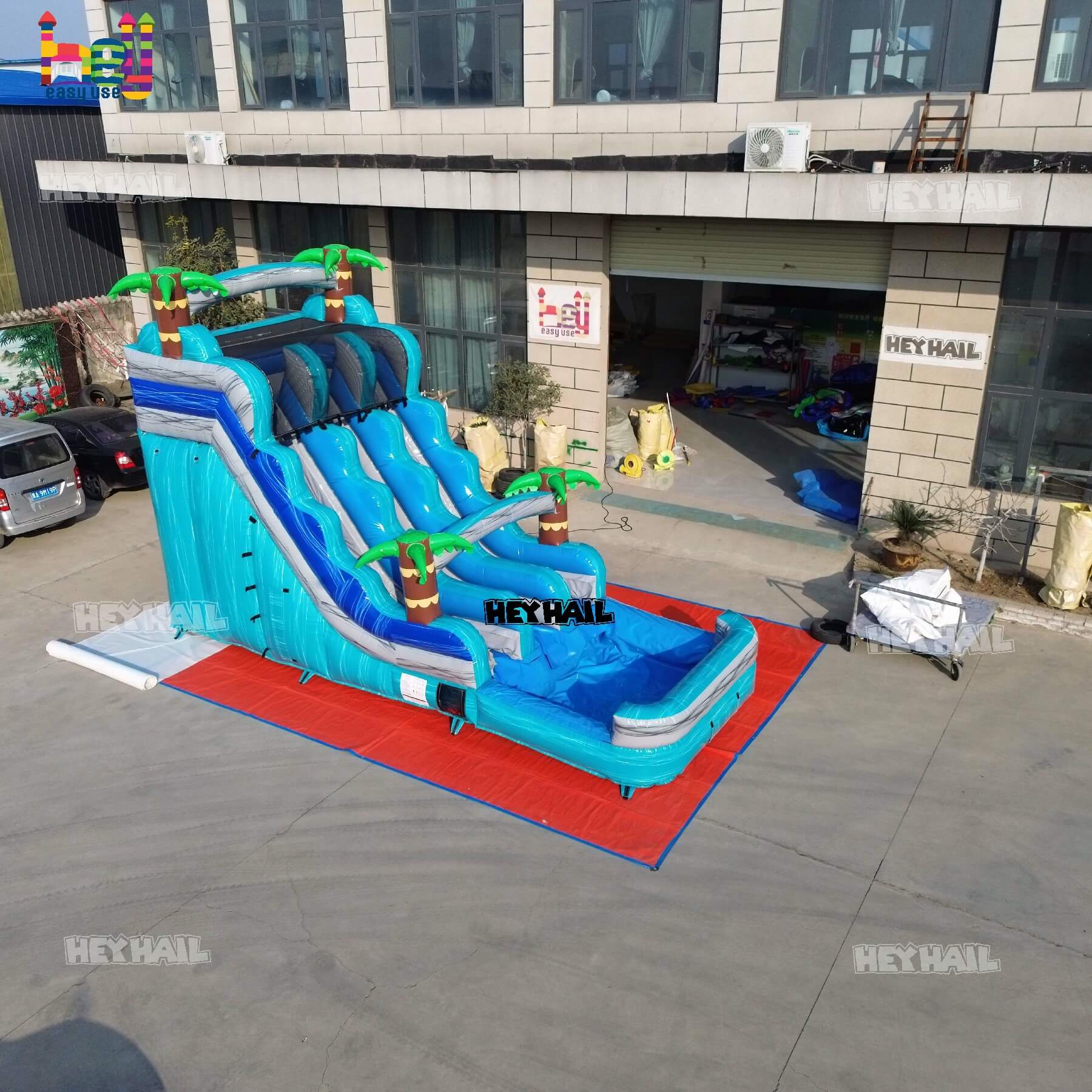 party rental inflatable slide water