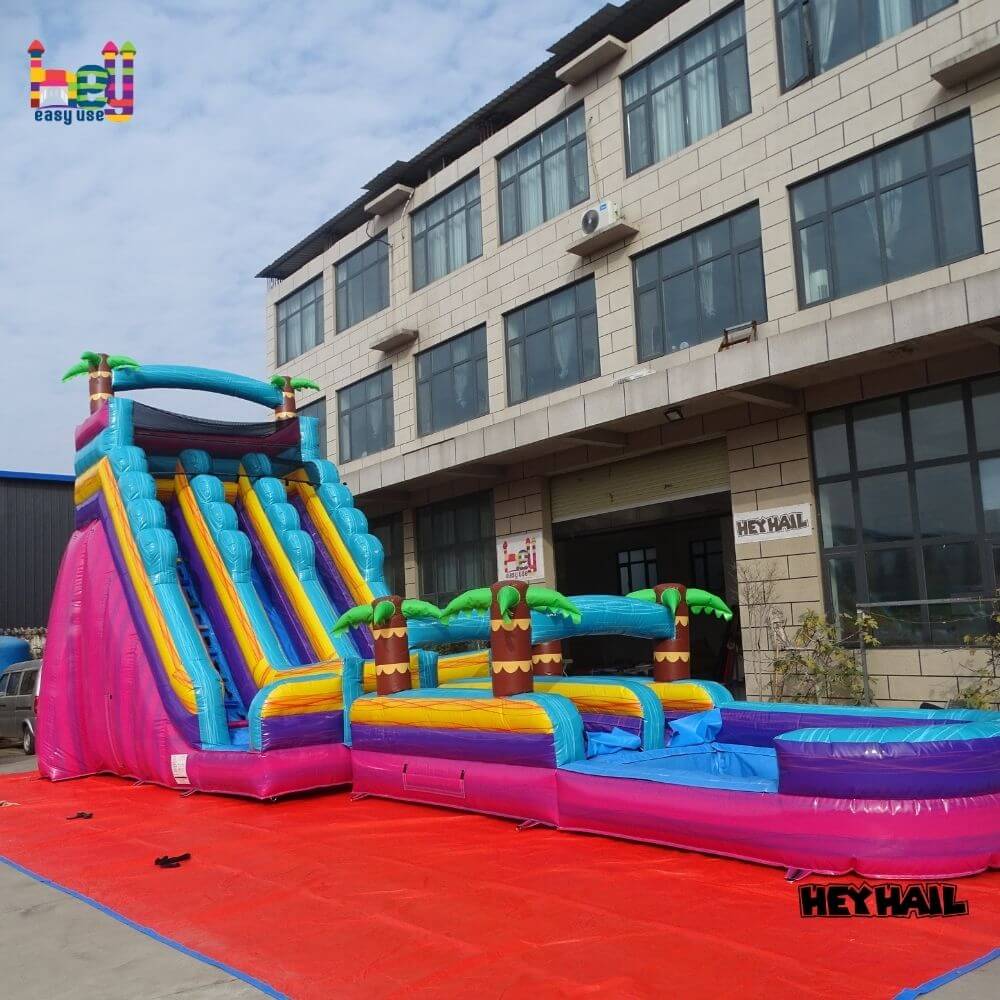long inflatable slip and slides