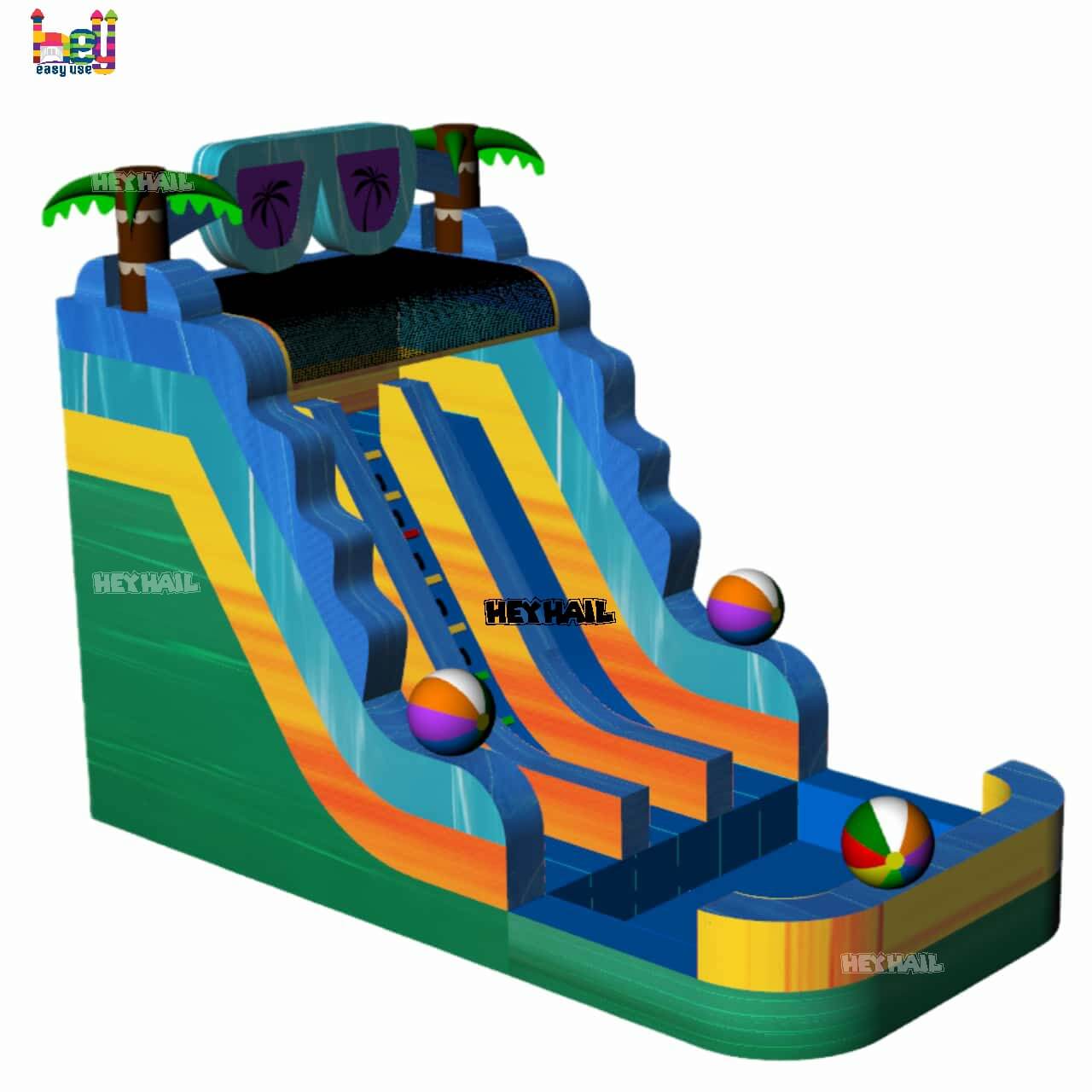 inflatable rampage water slide