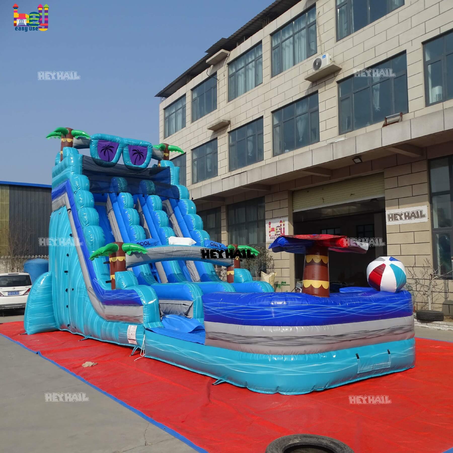 commercial grade theme park water slide
