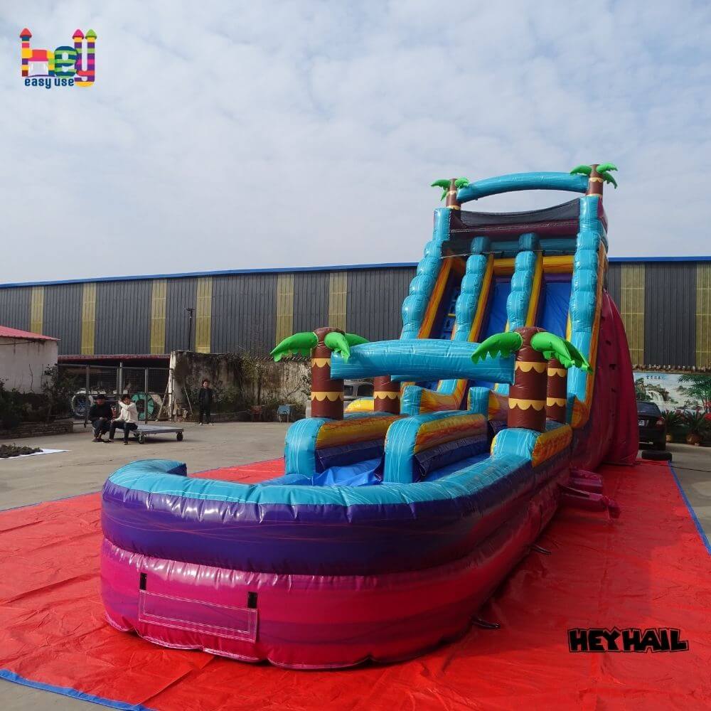 long inflatable slip and slides