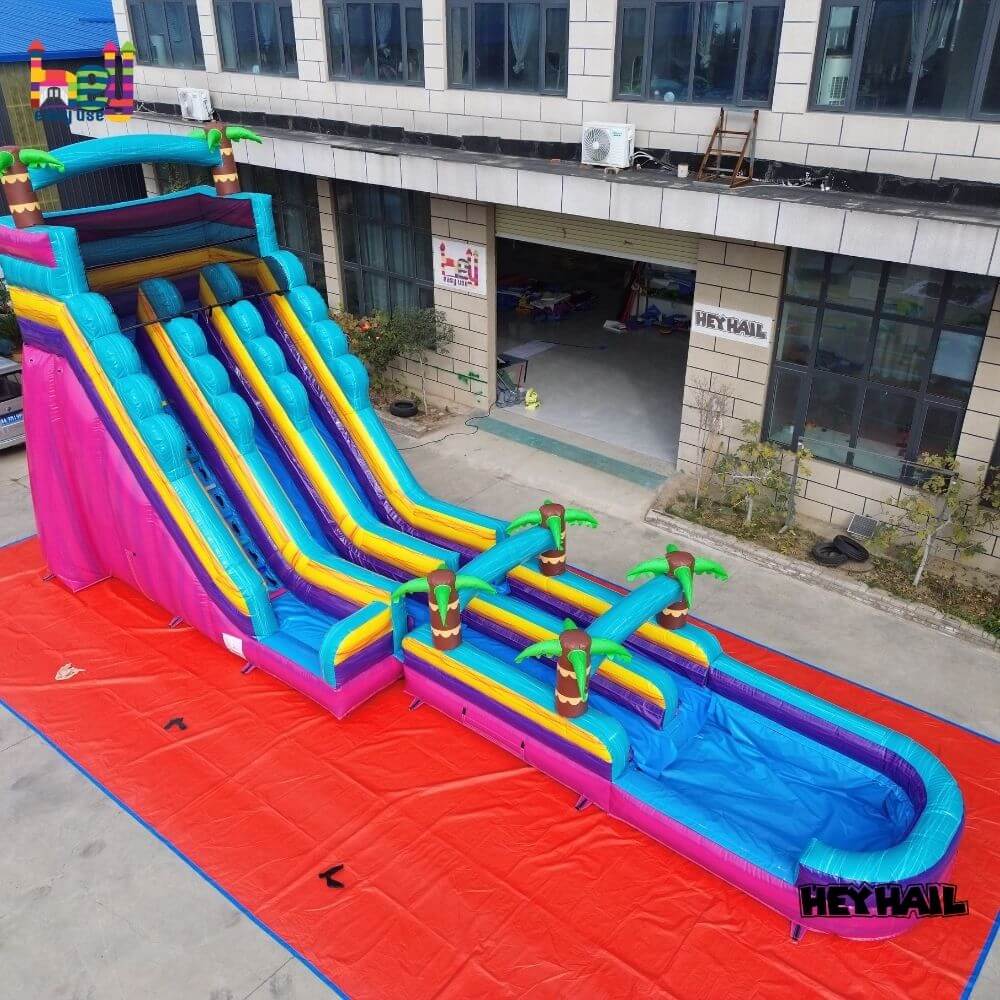 long inflatable slip and slides