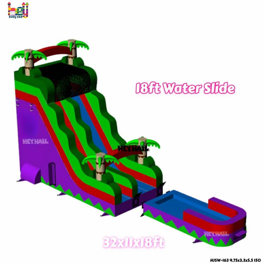 party rental inflatable waterslide pool