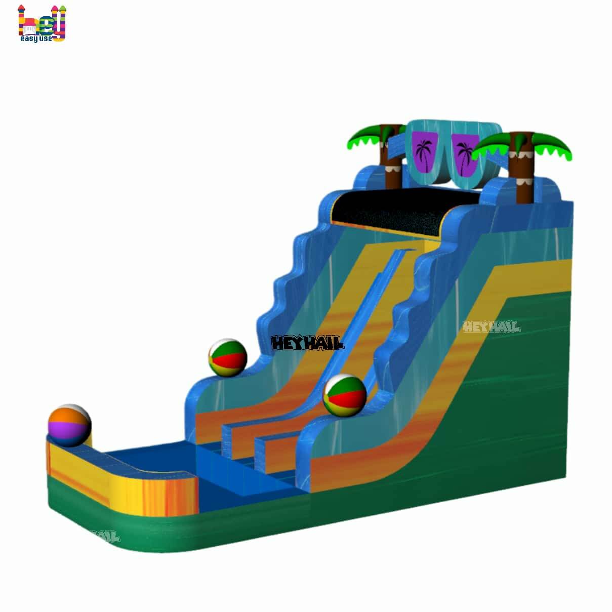 inflatable rampage water slide