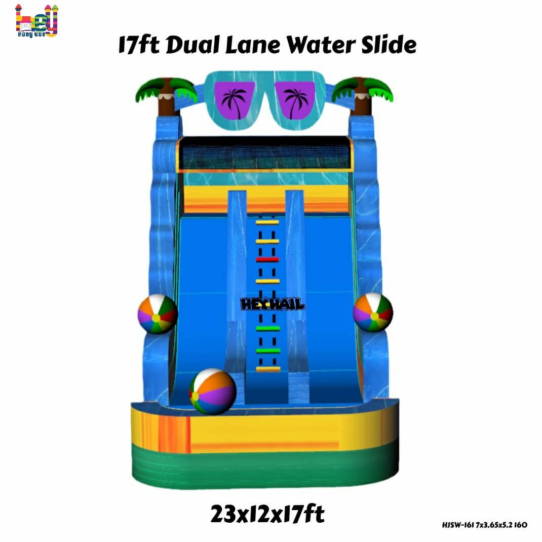 inflatable rampage water slide