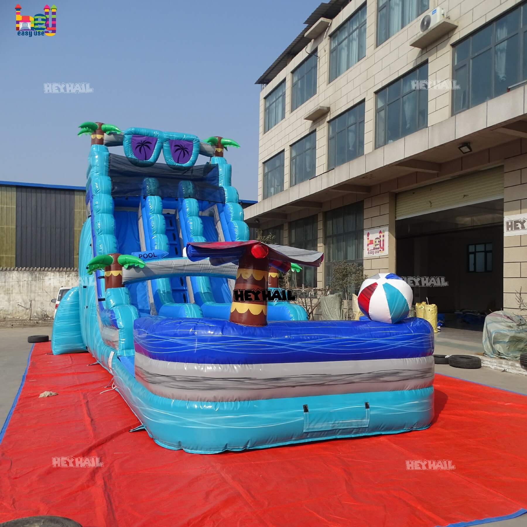 Commercial Dual Lane Water Slides