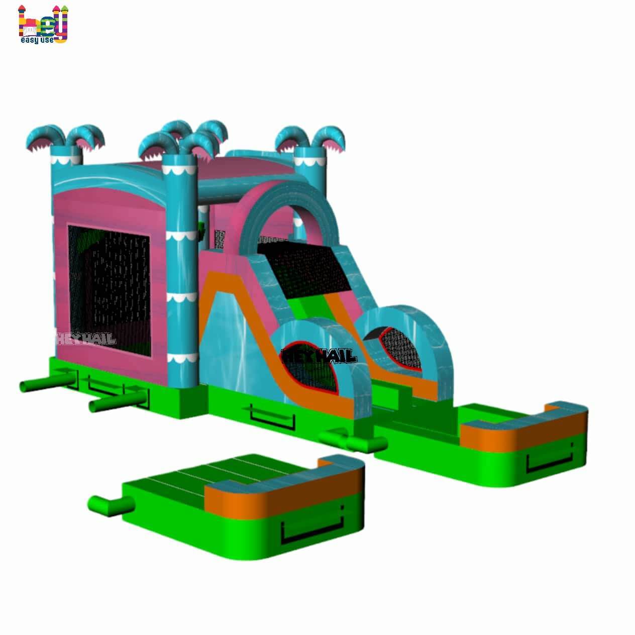 popular marble colors wet dry combo inflatable