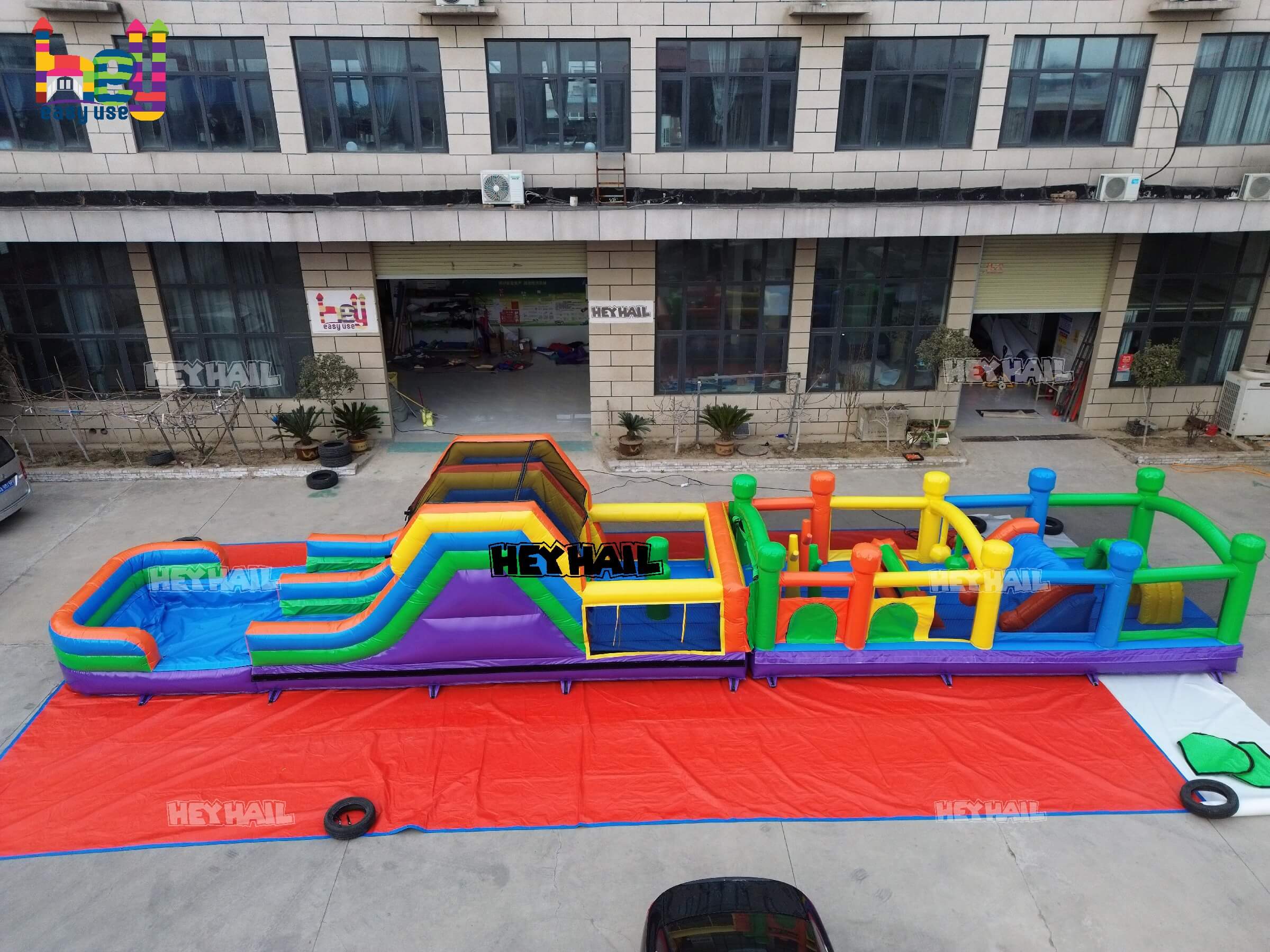 commercial grade obstacle course blow up rental for sale