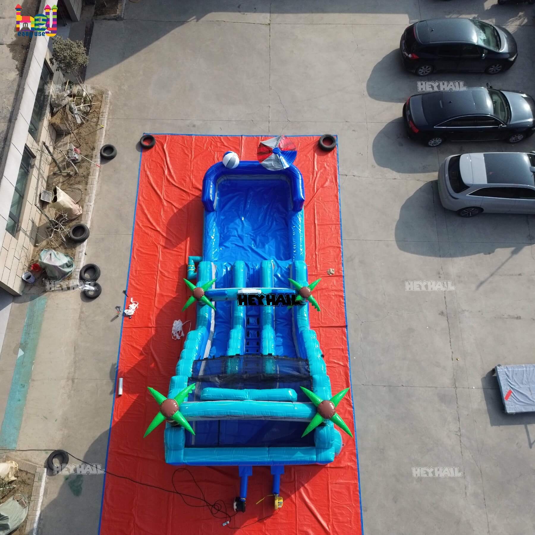 Commercial Dual Lane Water Slides