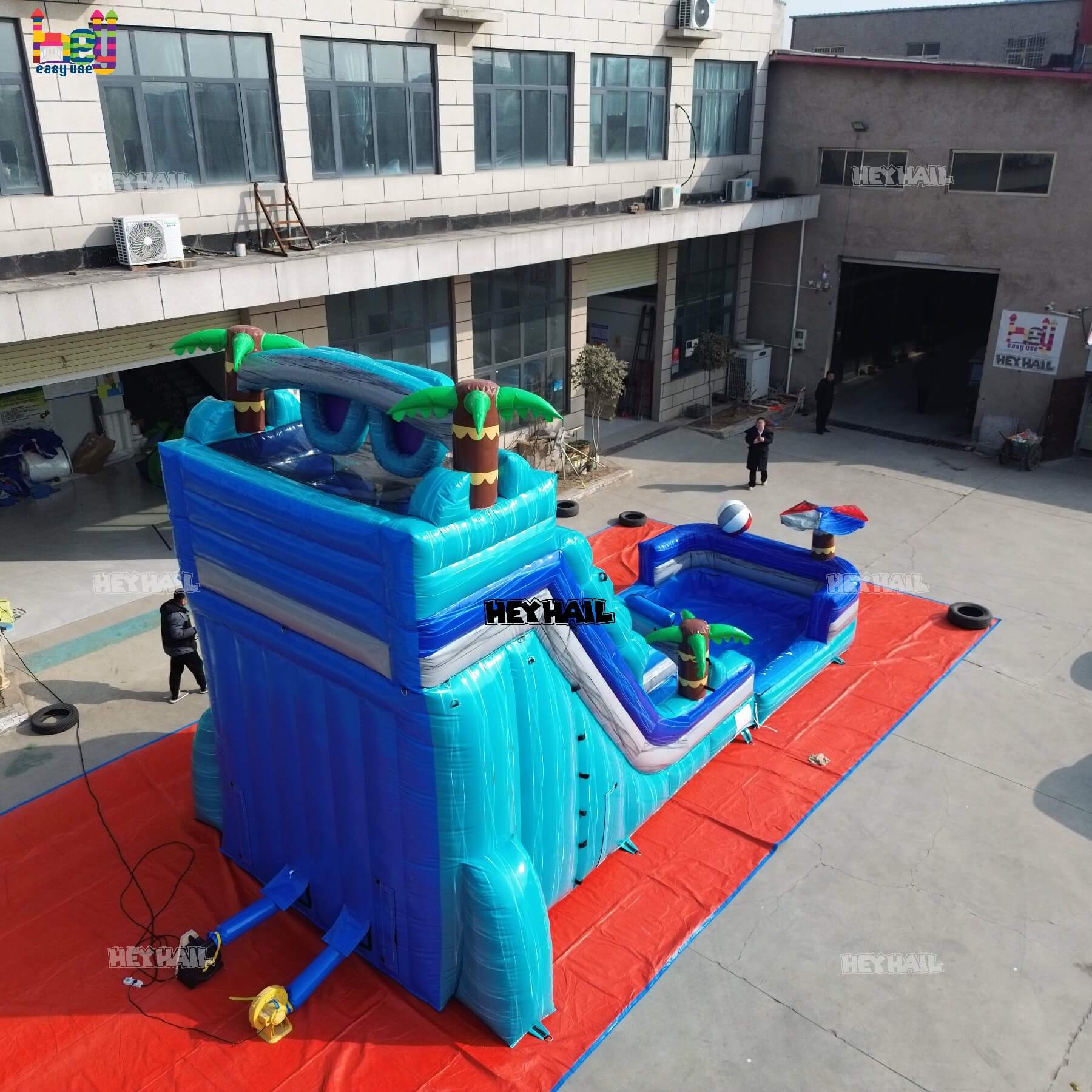 Commercial Dual Lane Water Slides