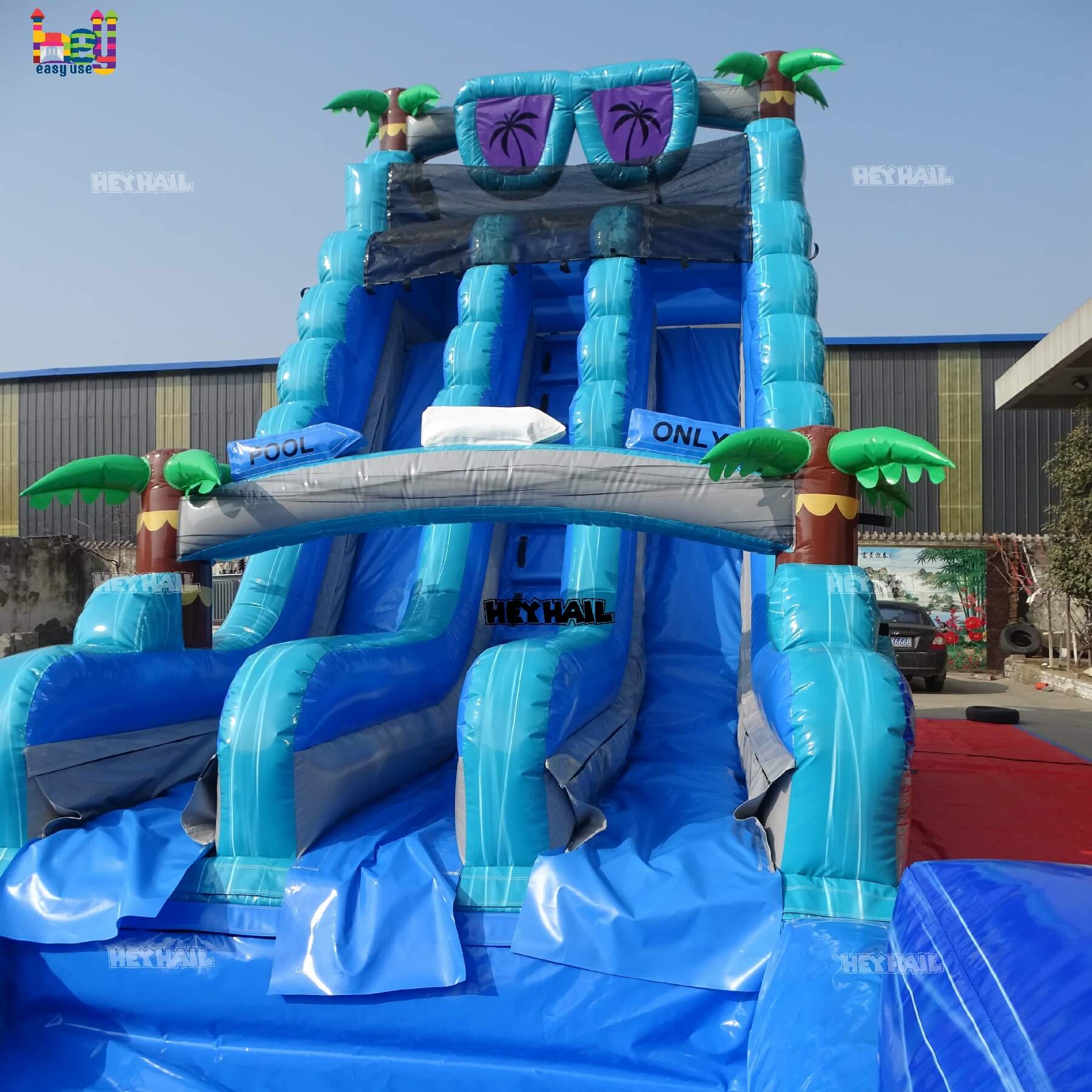 Double Lanes Water Slide