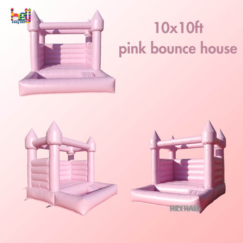 commercial pastel pink bounce house hot sale