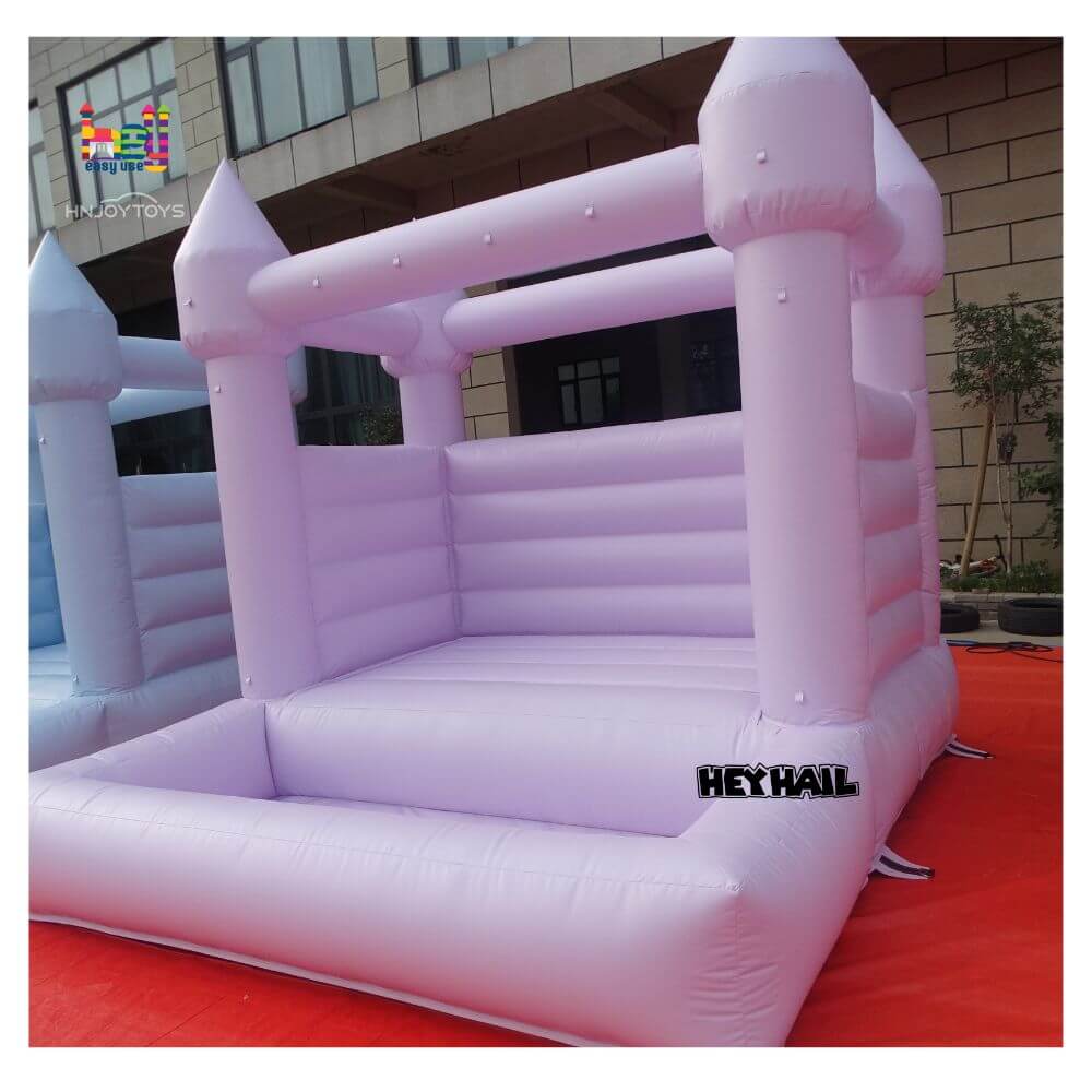 pastel purple bounce house