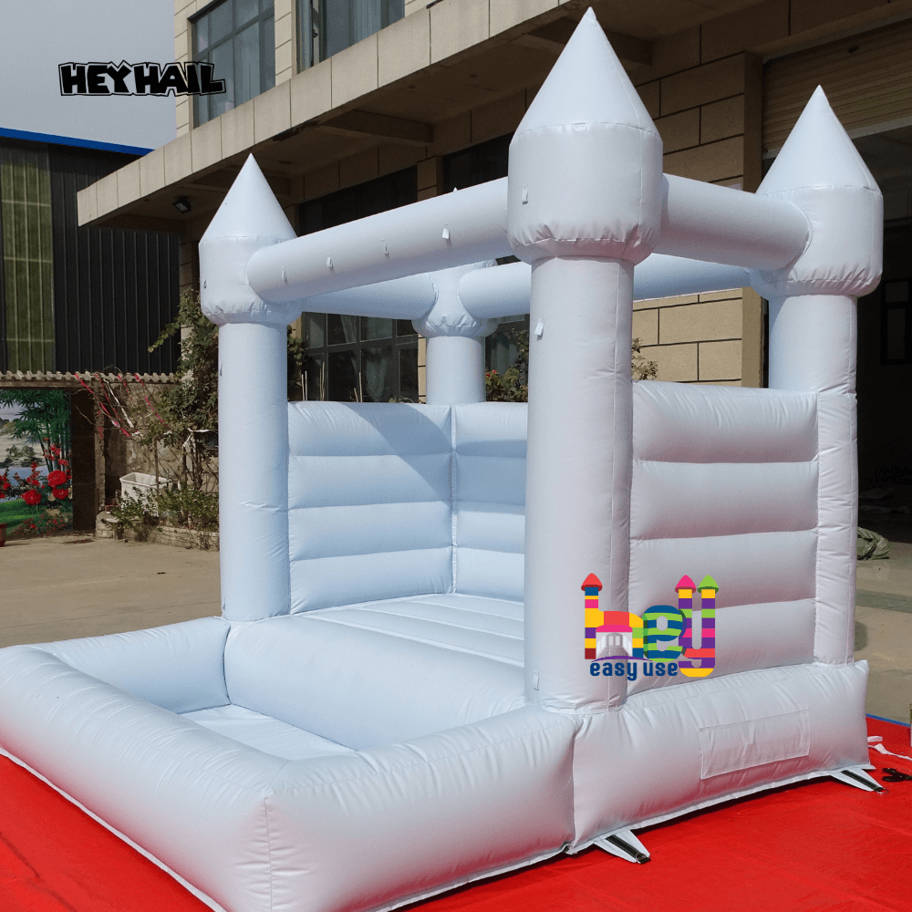 hot sale pastel light blue bounce house