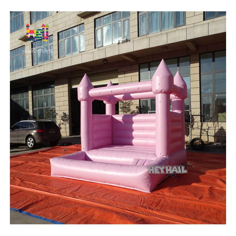 commercial pastel pink bounce house hot sale