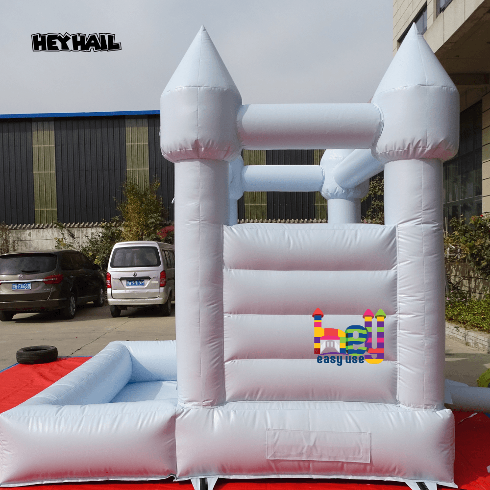 hot sale pastel light blue bounce house