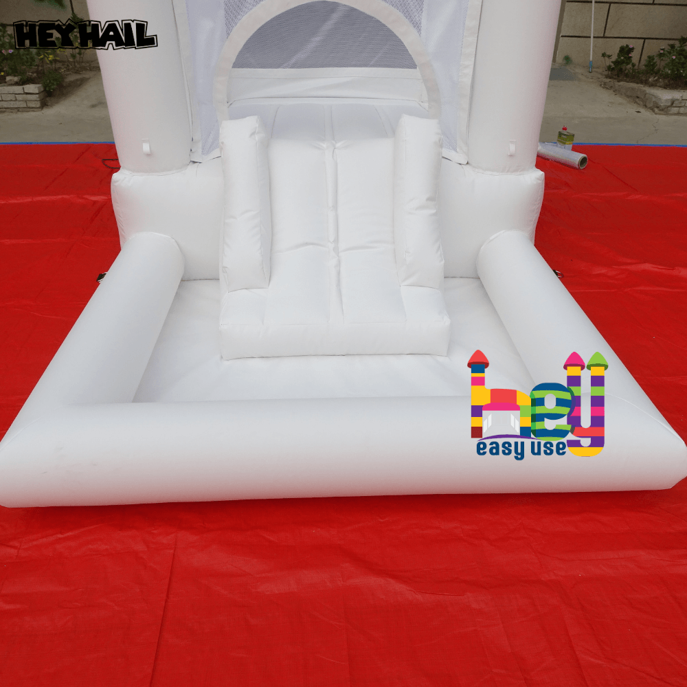 commercial bounce house with slide, ball pit