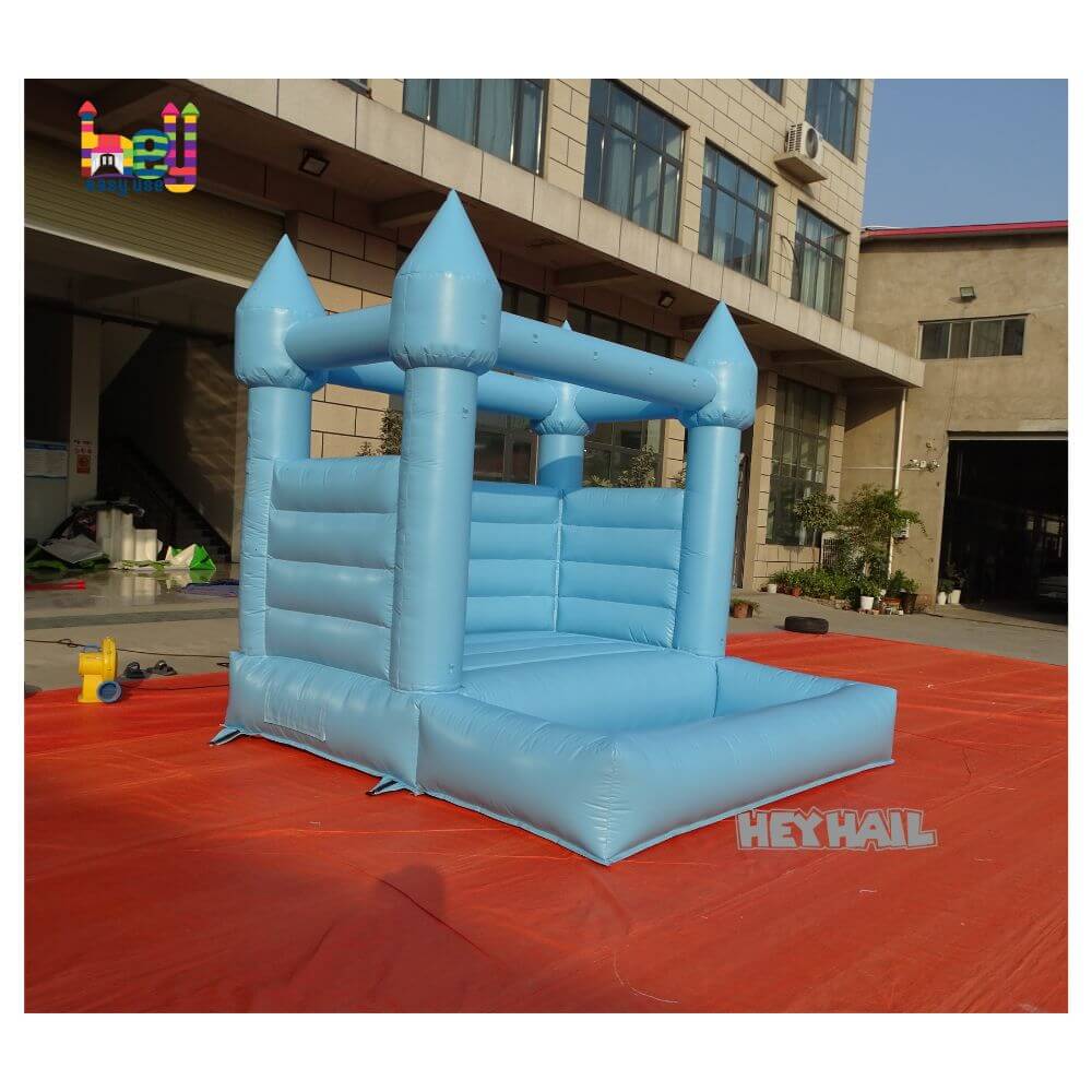 pastel blue bounce house on sale
