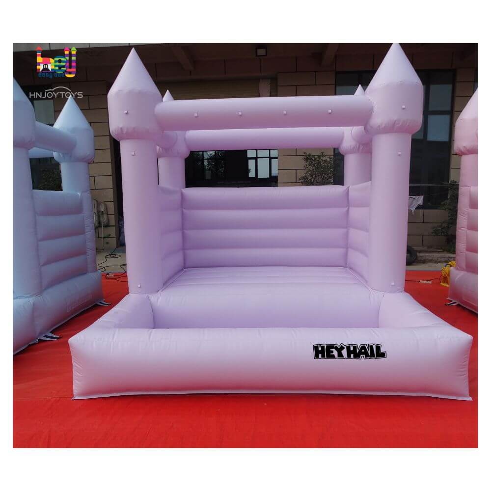 pastel purple bounce house