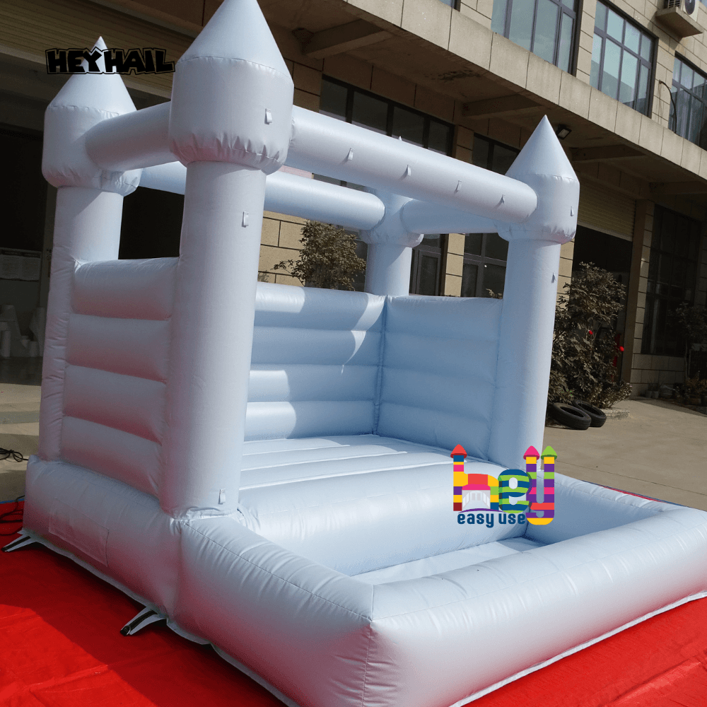 hot sale pastel light blue bounce house