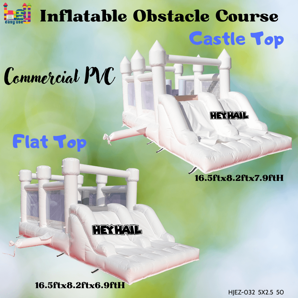 inflatable obstacle course castle top