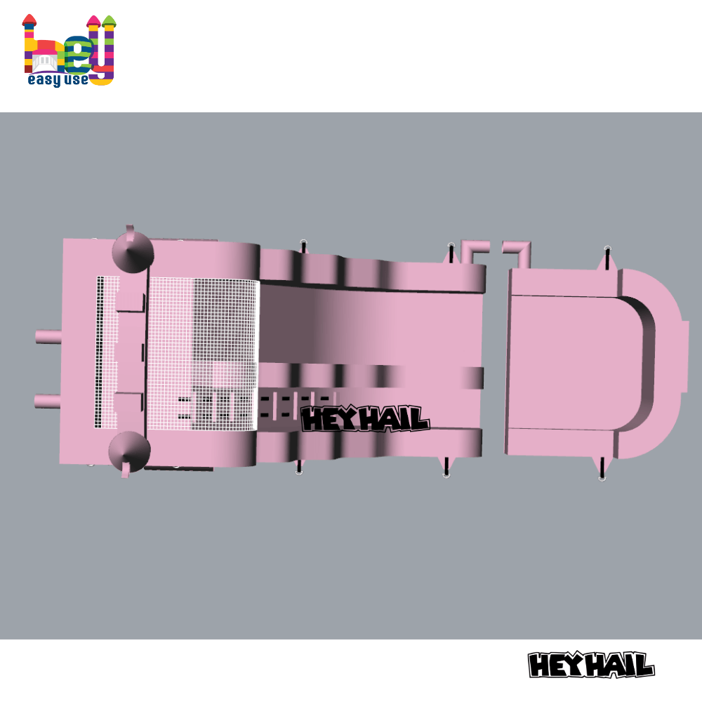 Pastel pink color water slide