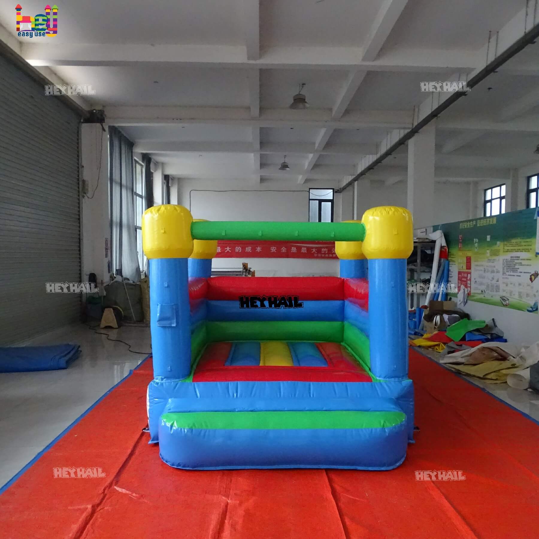 commercial colorful inflatable bounce house 
