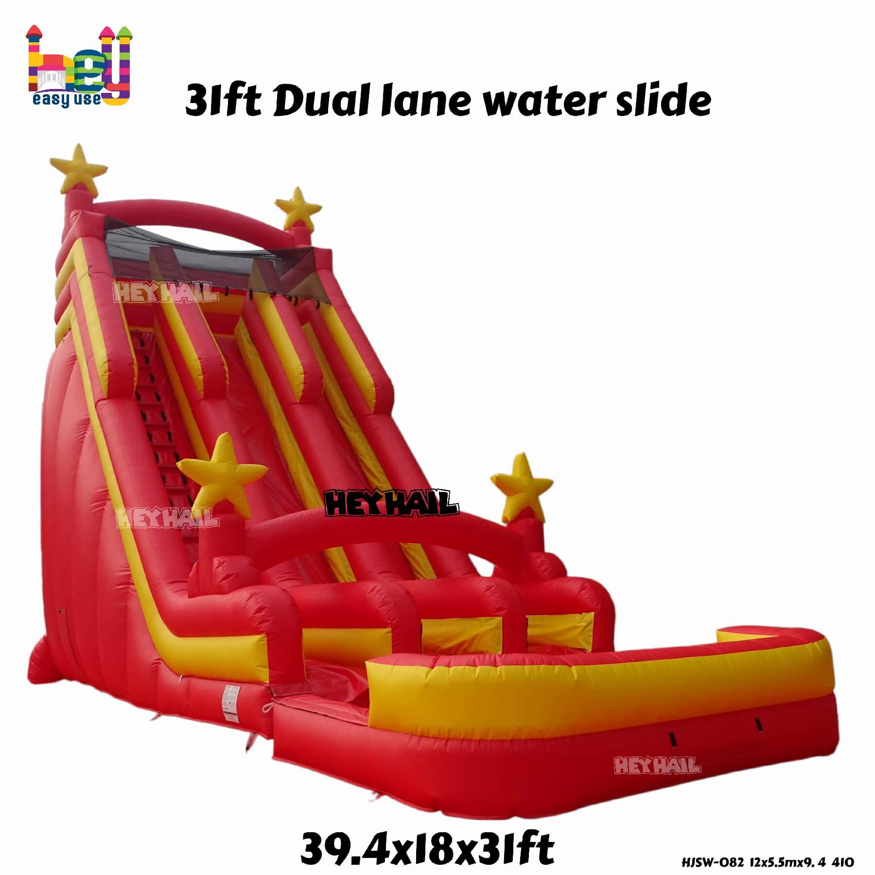 commercial PVC dual lane water slide on sale 