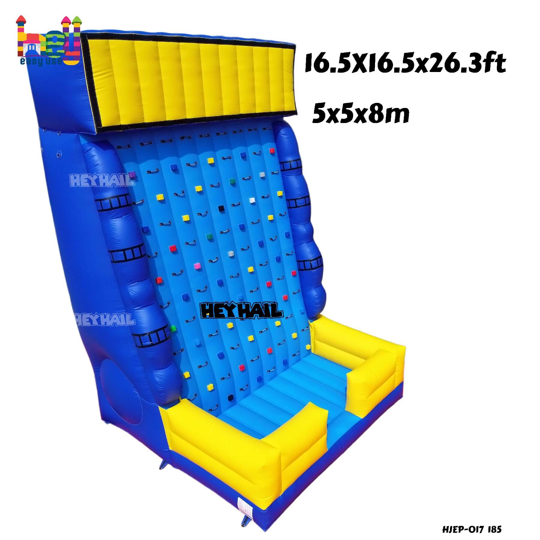 Inflatable climbing wall on promotion