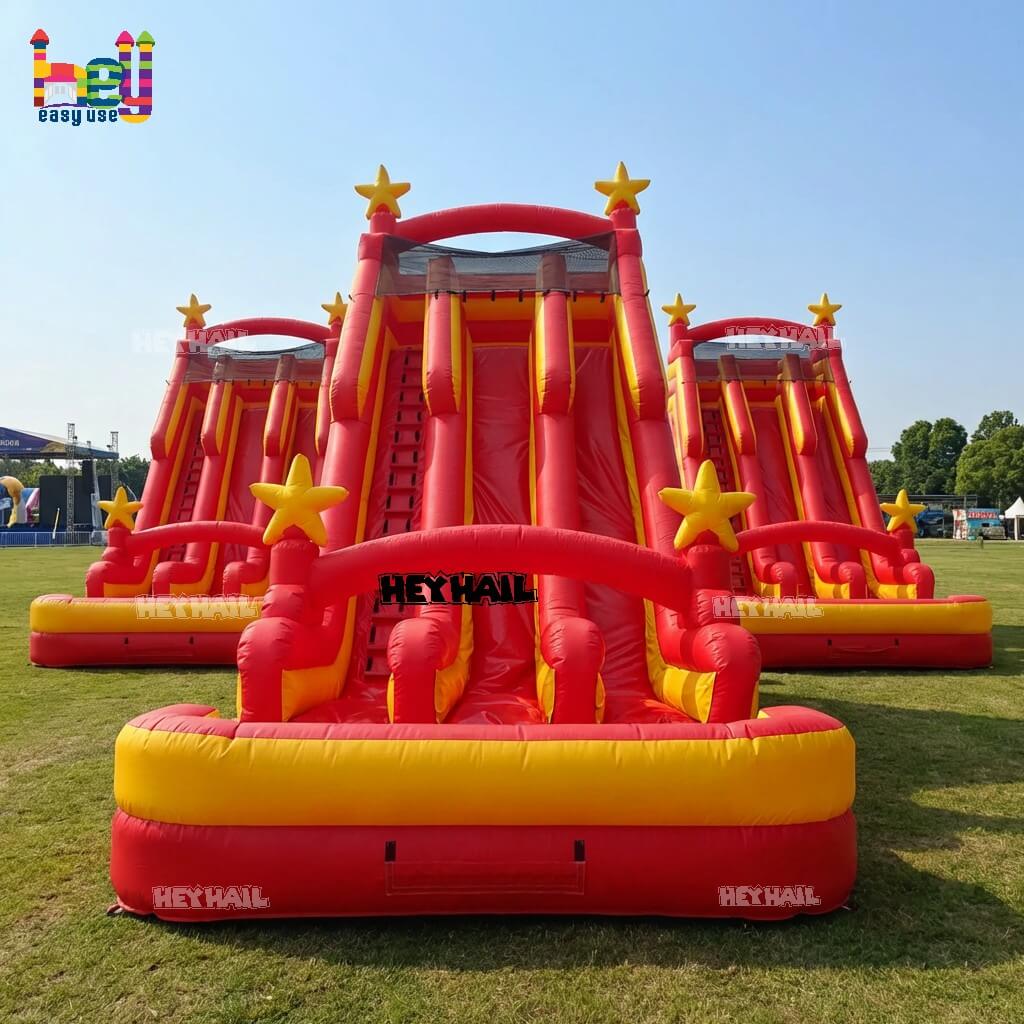 commercial PVC dual lane water slide on sale 