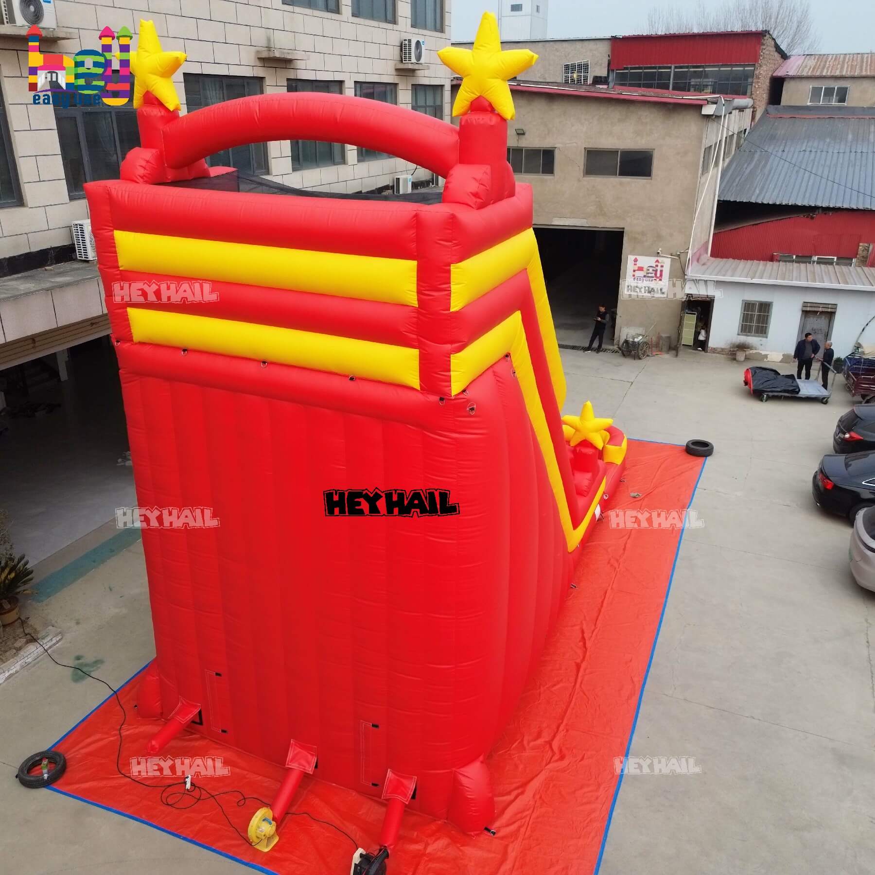 commercial PVC dual lane water slide on sale 
