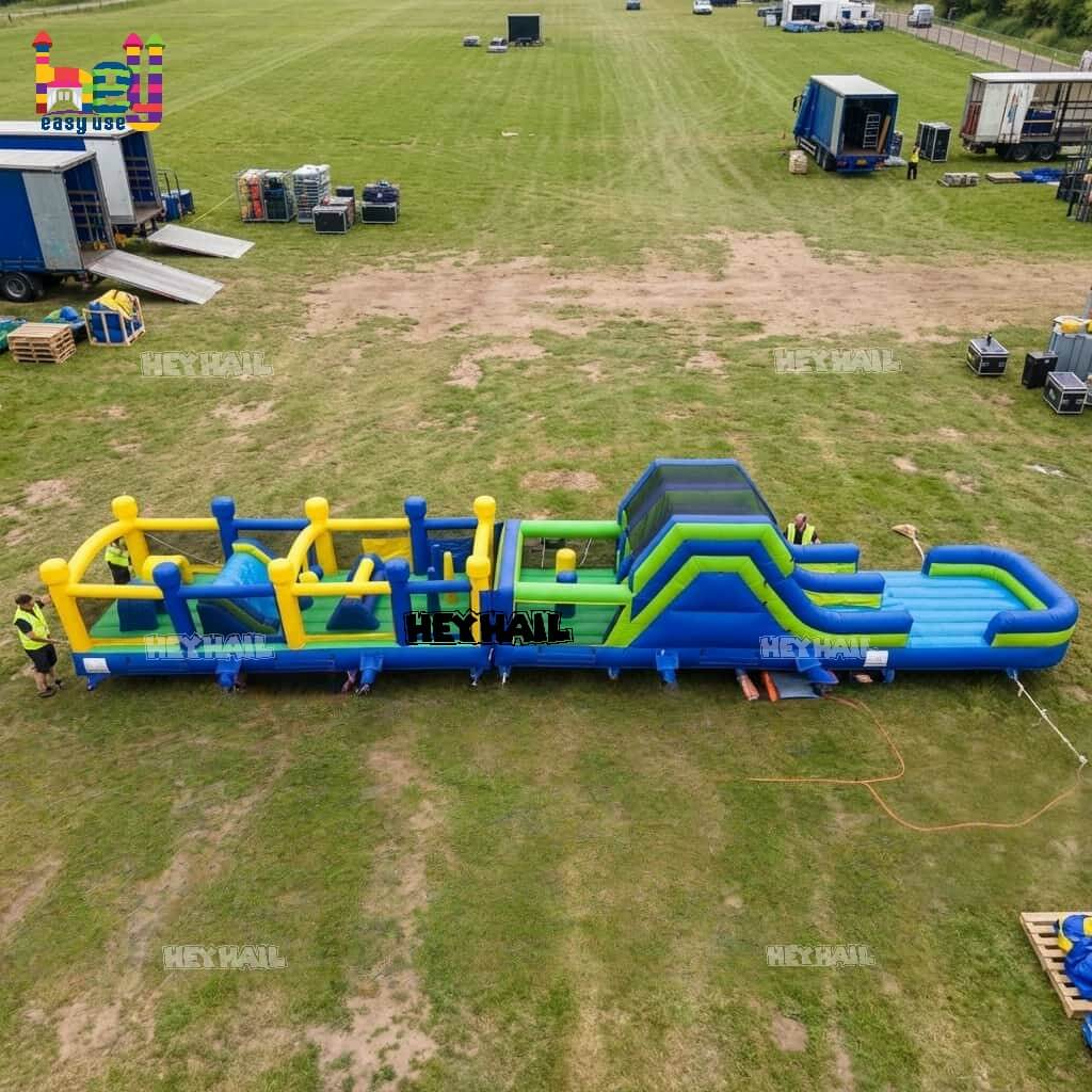 commercial PVC outdoor inflatable obstacle on promotion