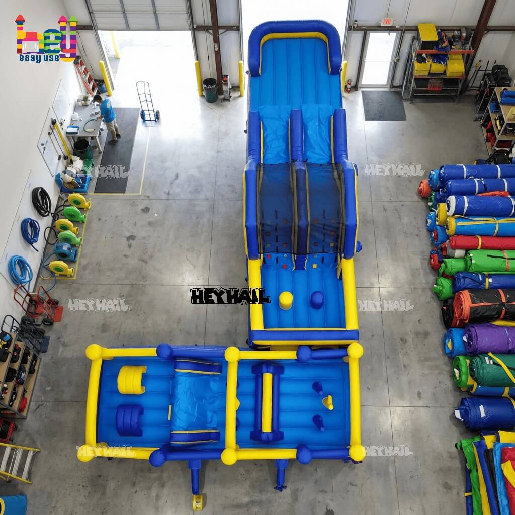 commercial PVC outdoor inflatable obstacle on promotion