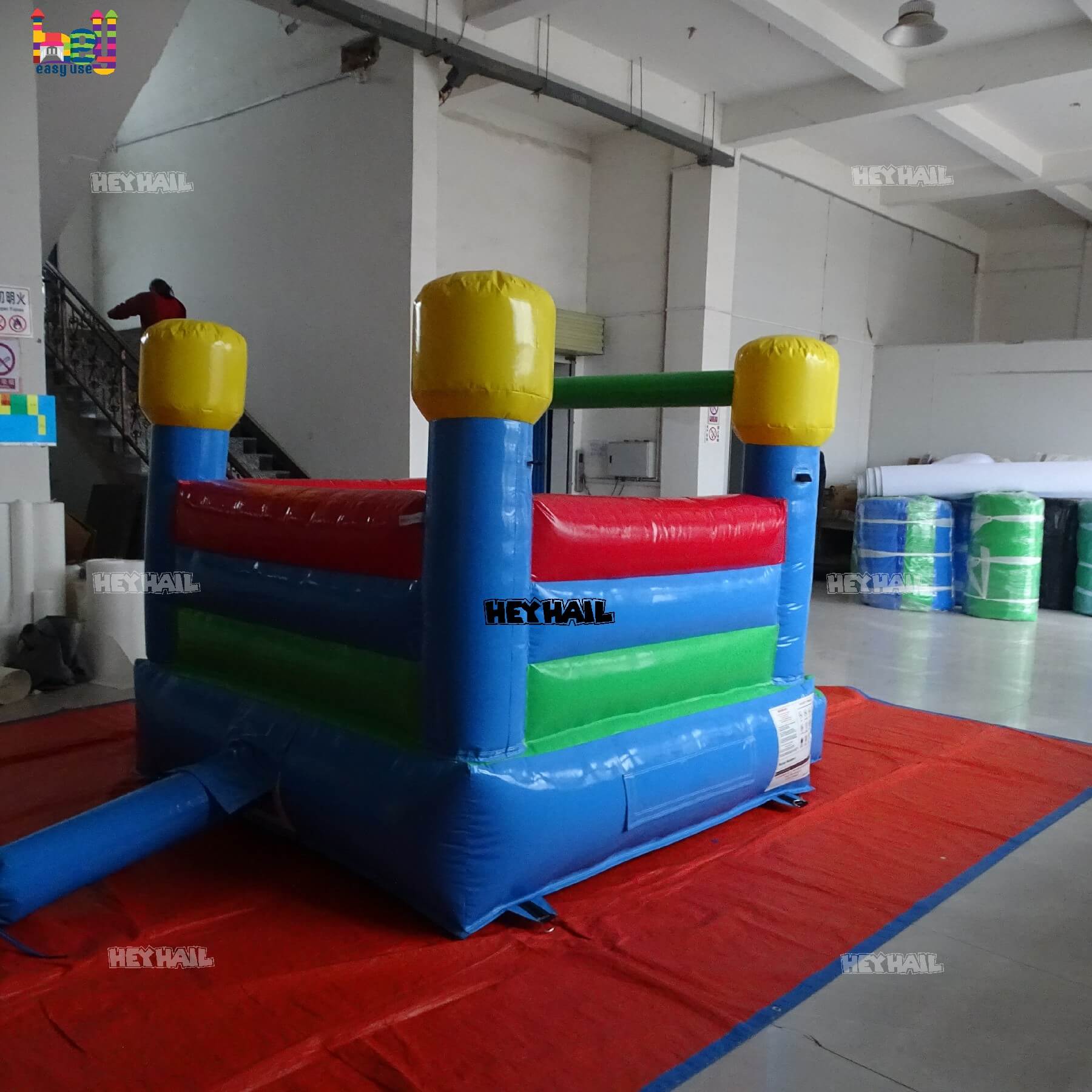 commercial colorful inflatable bounce house 