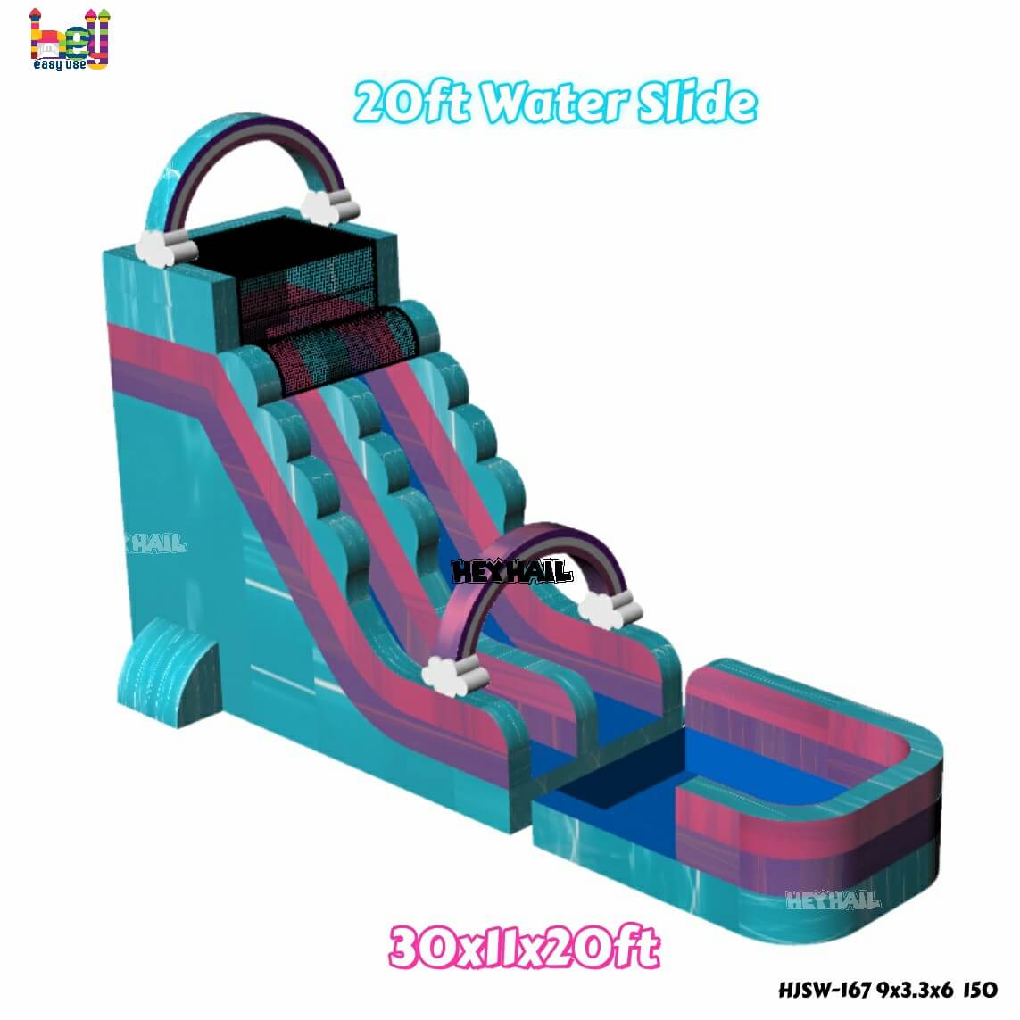 pvc vinyl inflatable water slide on promotion