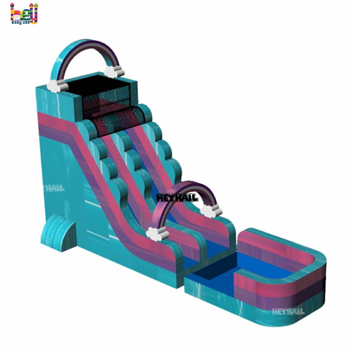 pvc vinyl inflatable water slide on promotion