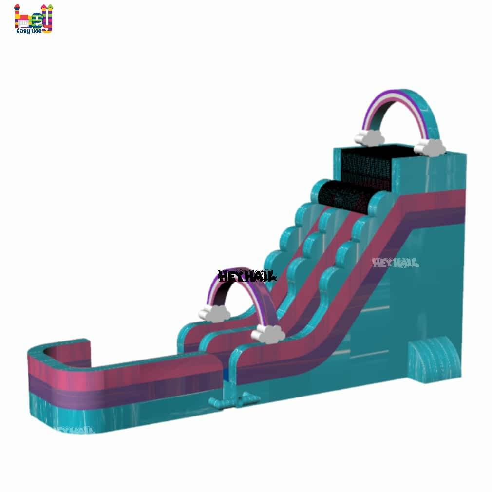 pvc vinyl inflatable water slide on promotion